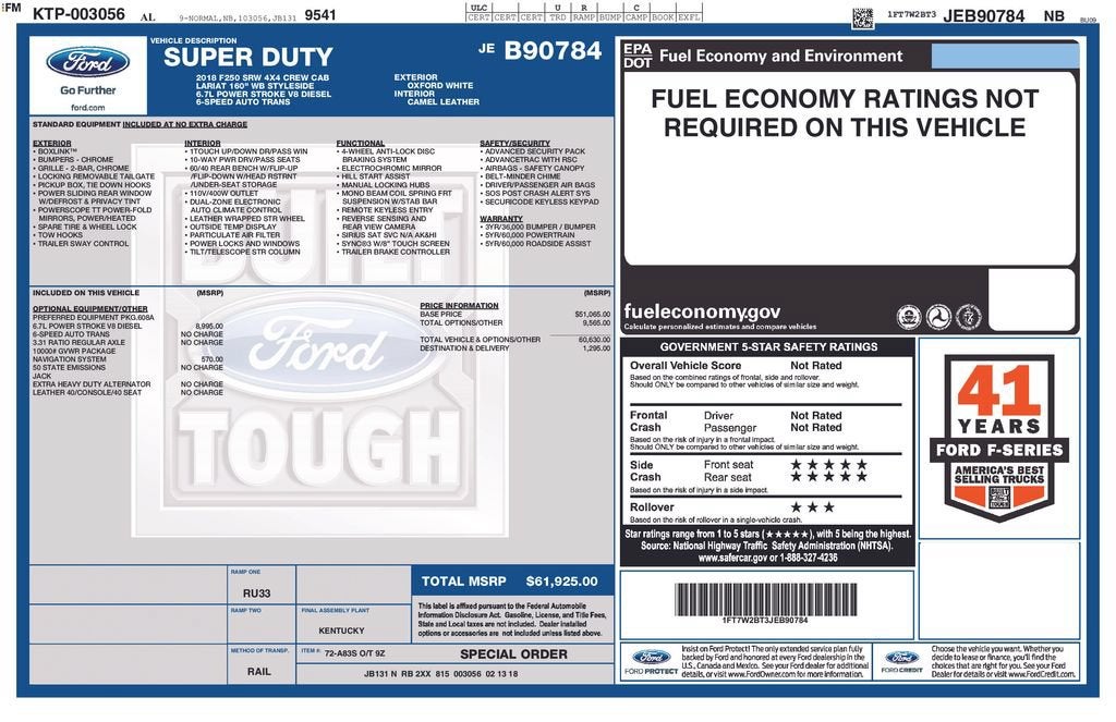 2018 Ford Super Duty F-250 SRW XL
