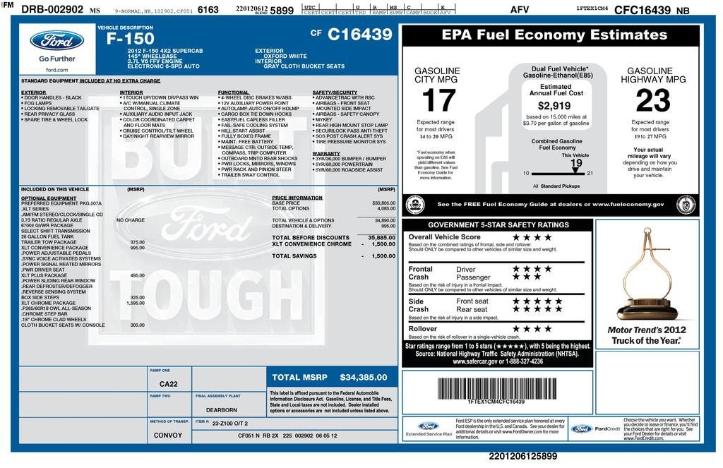 2012 Ford F-150 XL