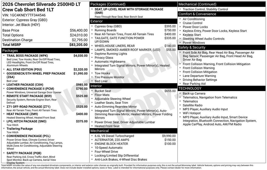 2026 Chevrolet Silverado 2500 HD LT
