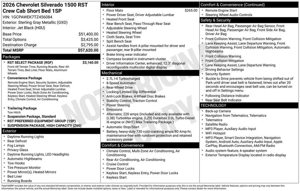 2026 Chevrolet Silverado 1500 RST