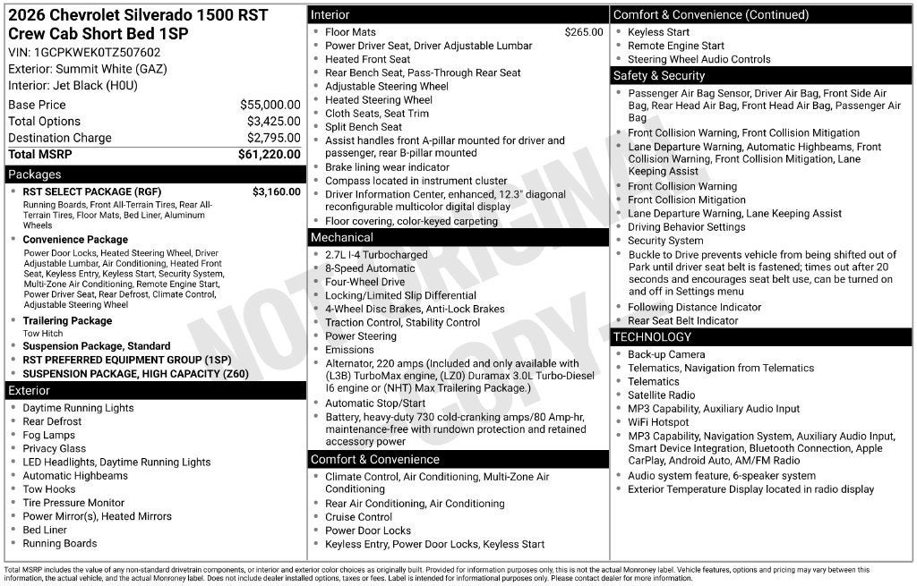 2026 Chevrolet Silverado 1500 RST - Photo 3
