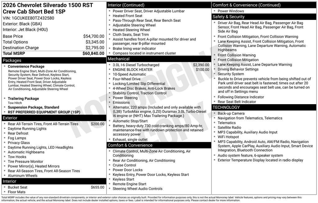 2026 Chevrolet Silverado 1500 RST