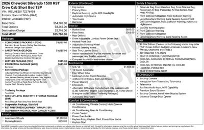 2026 Chevrolet Silverado 1500 RST