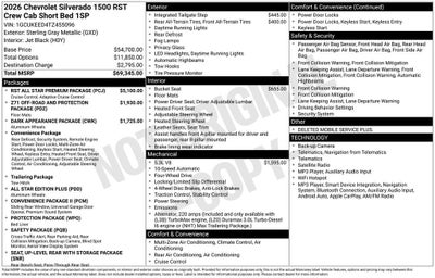 2026 Chevrolet Silverado 1500 RST