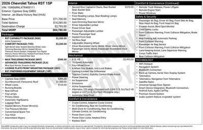 2026 Chevrolet Tahoe RST