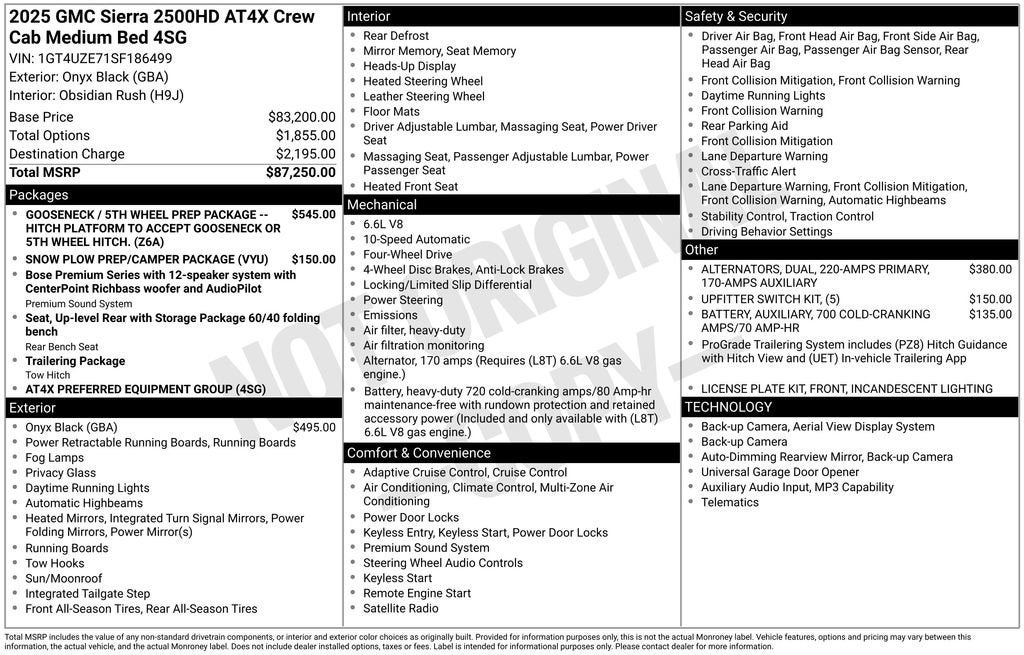 2025 GMC Sierra 2500 HD AT4X