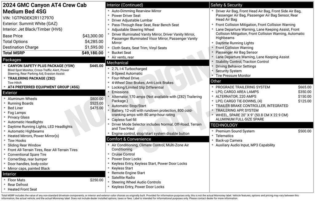 2024 GMC Canyon AT4