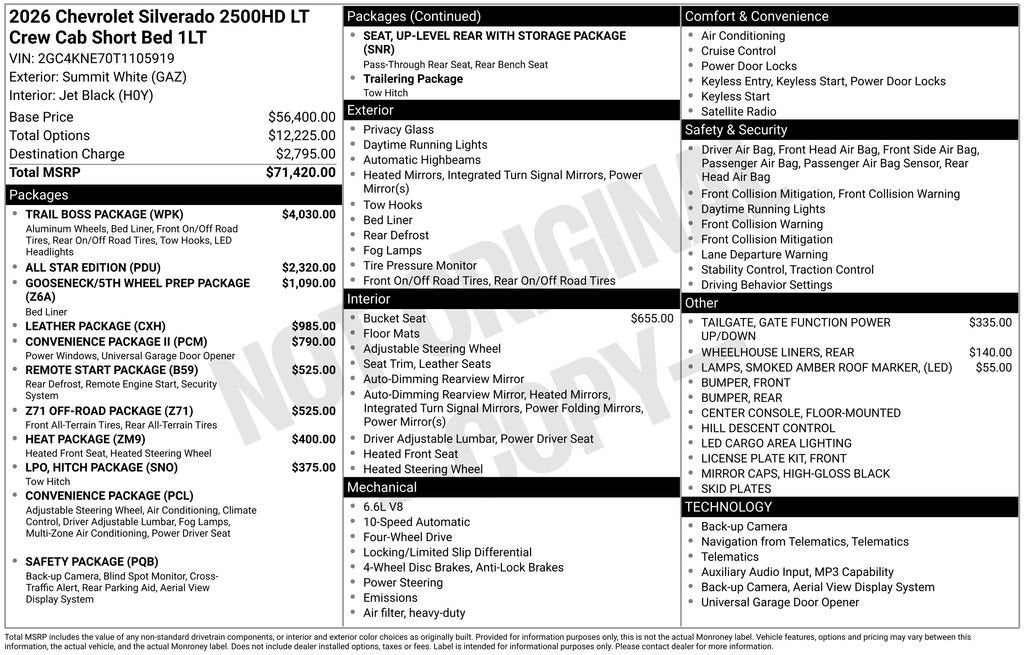2026 Chevrolet Silverado 2500 HD LT