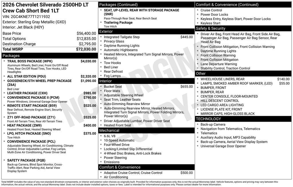 2026 Chevrolet Silverado 2500 HD LT