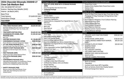 2026 Chevrolet Silverado 2500 HD LT