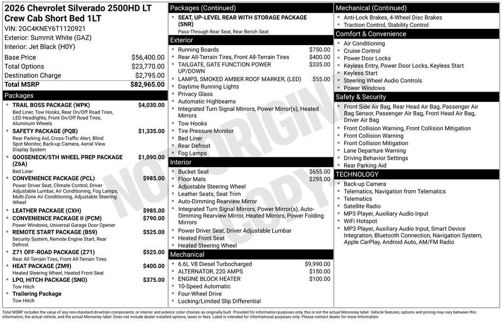 2026 Chevrolet Silverado 2500 HD LT
