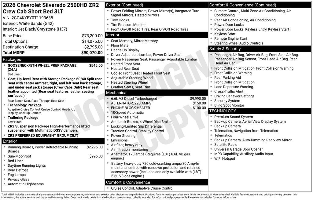 2026 Chevrolet Silverado 2500 HD ZR2