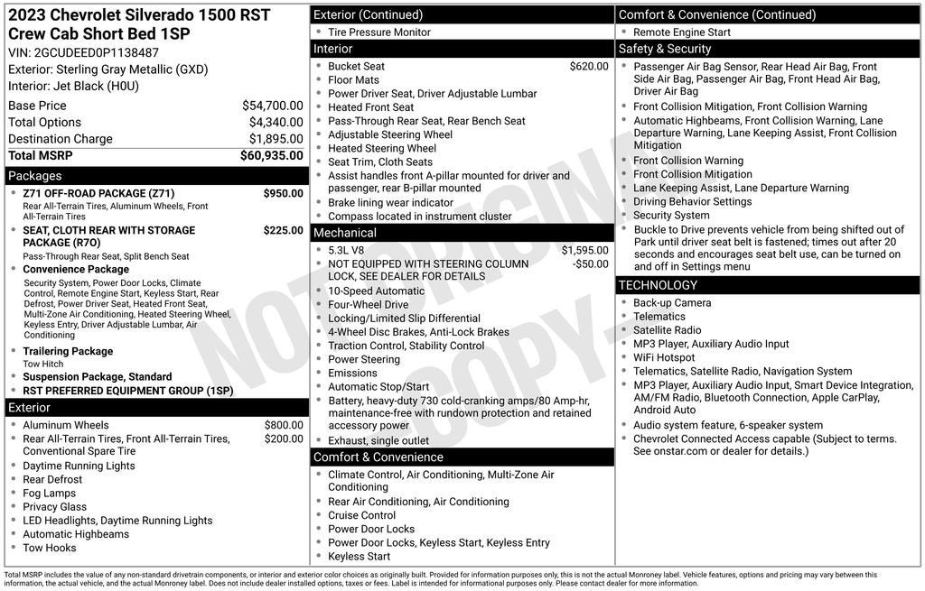 2023 Chevrolet Silverado 1500 RST