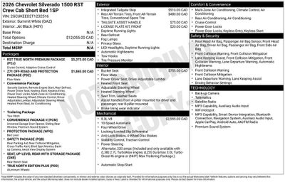 2026 Chevrolet Silverado 1500 RST
