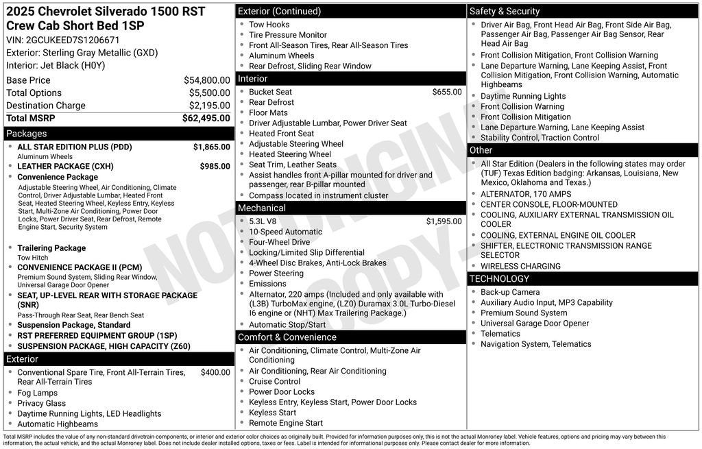 2025 Chevrolet Silverado 1500 RST
