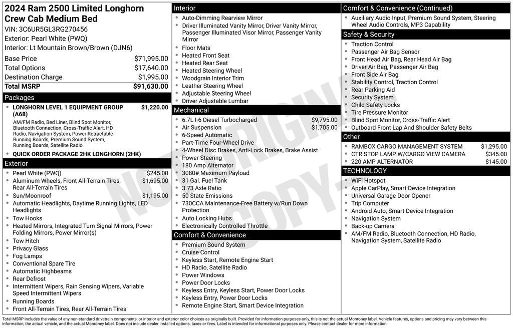 2024 RAM 2500 Longhorn