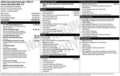 2026 Chevrolet Silverado 1500 LT