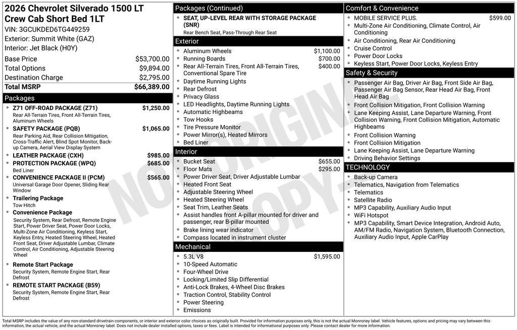 2026 Chevrolet Silverado 1500 LT