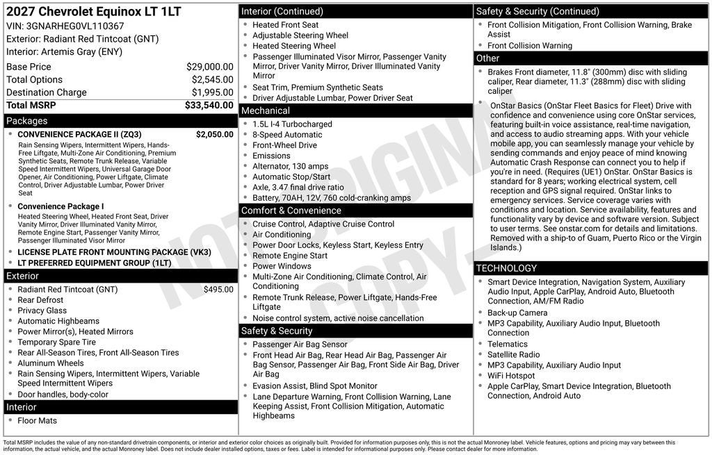 2027 Chevrolet Equinox LT