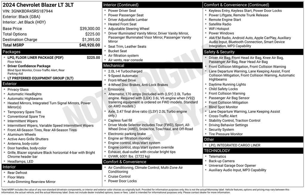2024 Chevrolet Blazer 3LT