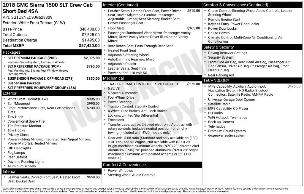2018 GMC Sierra 1500 SLT