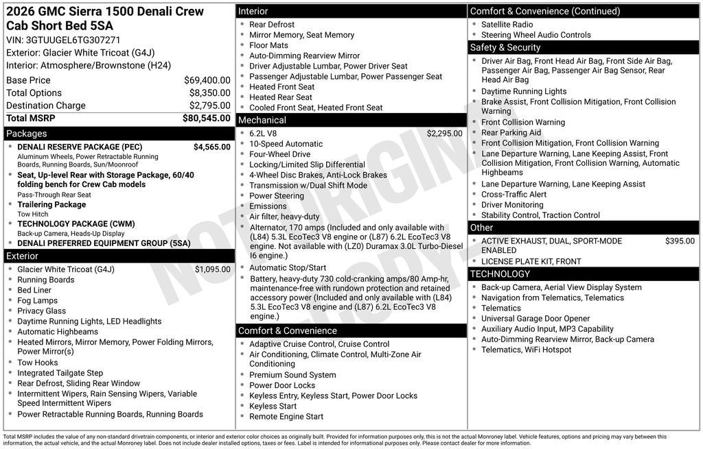 2026 GMC Sierra 1500 Denali