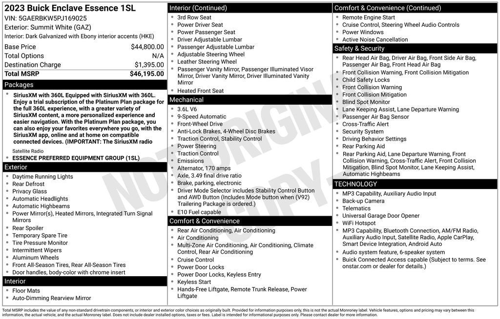 2023 Buick Enclave Essence