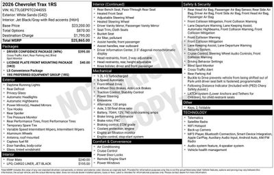 2026 Chevrolet Trax 1RS