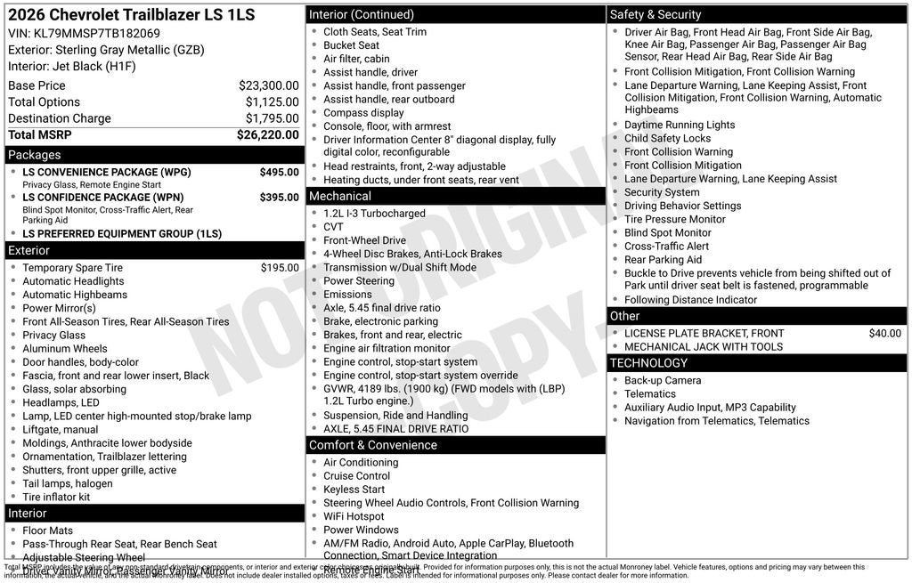2026 Chevrolet Trailblazer LS