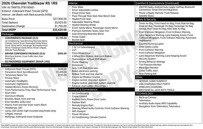 2026 Chevrolet Trailblazer RS