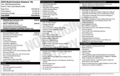 2022 Buick Envision Essence