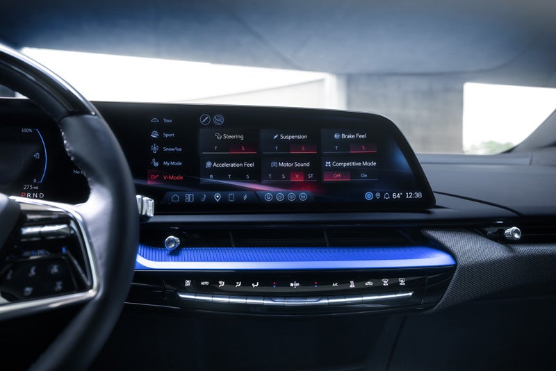 The 2026 OPTIQ-V Display Screen Displaying the V-Mode Settings | Carl Cannon Chevrolet Buick GMC in Jasper AL