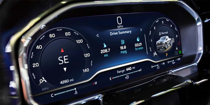 featuring a digital display