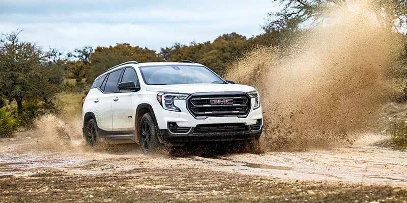 GMC Terrain showcasing its off-road capabilities and robust design.
