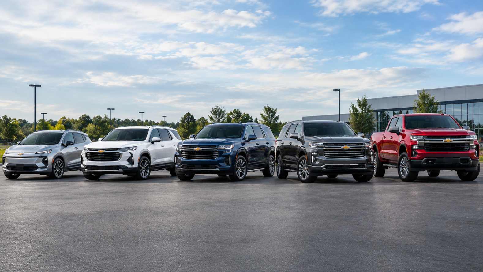 2027 Chevrolet fleet under open skies
